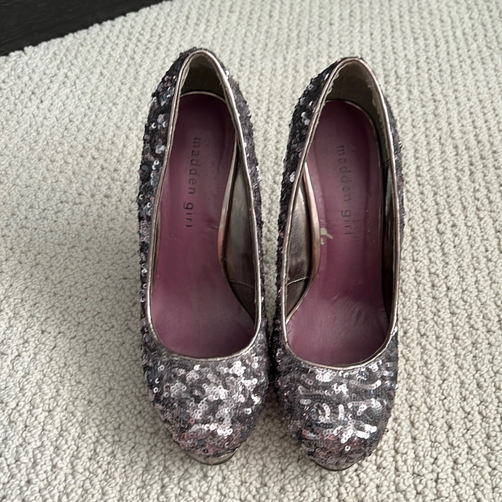 Size 7, Madden Girl sequin heels